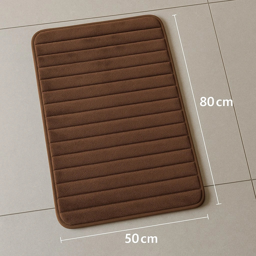 Set of 2 Ribbed Bath Mats