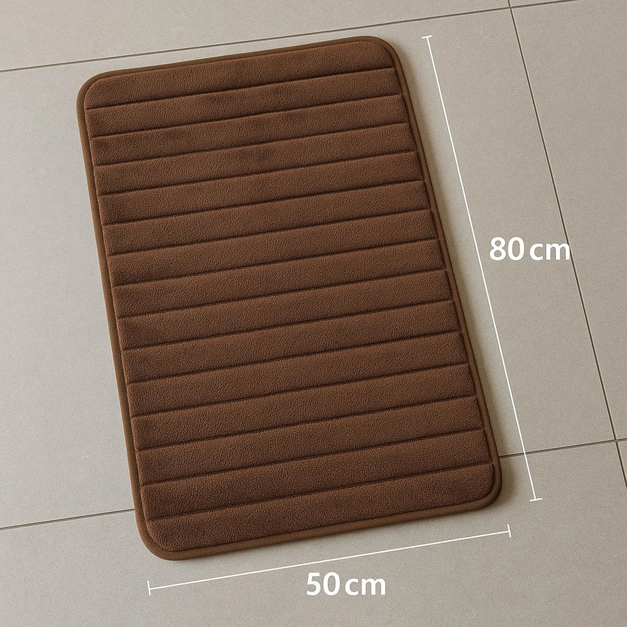 Set of 2 Ribbed Bath Mats