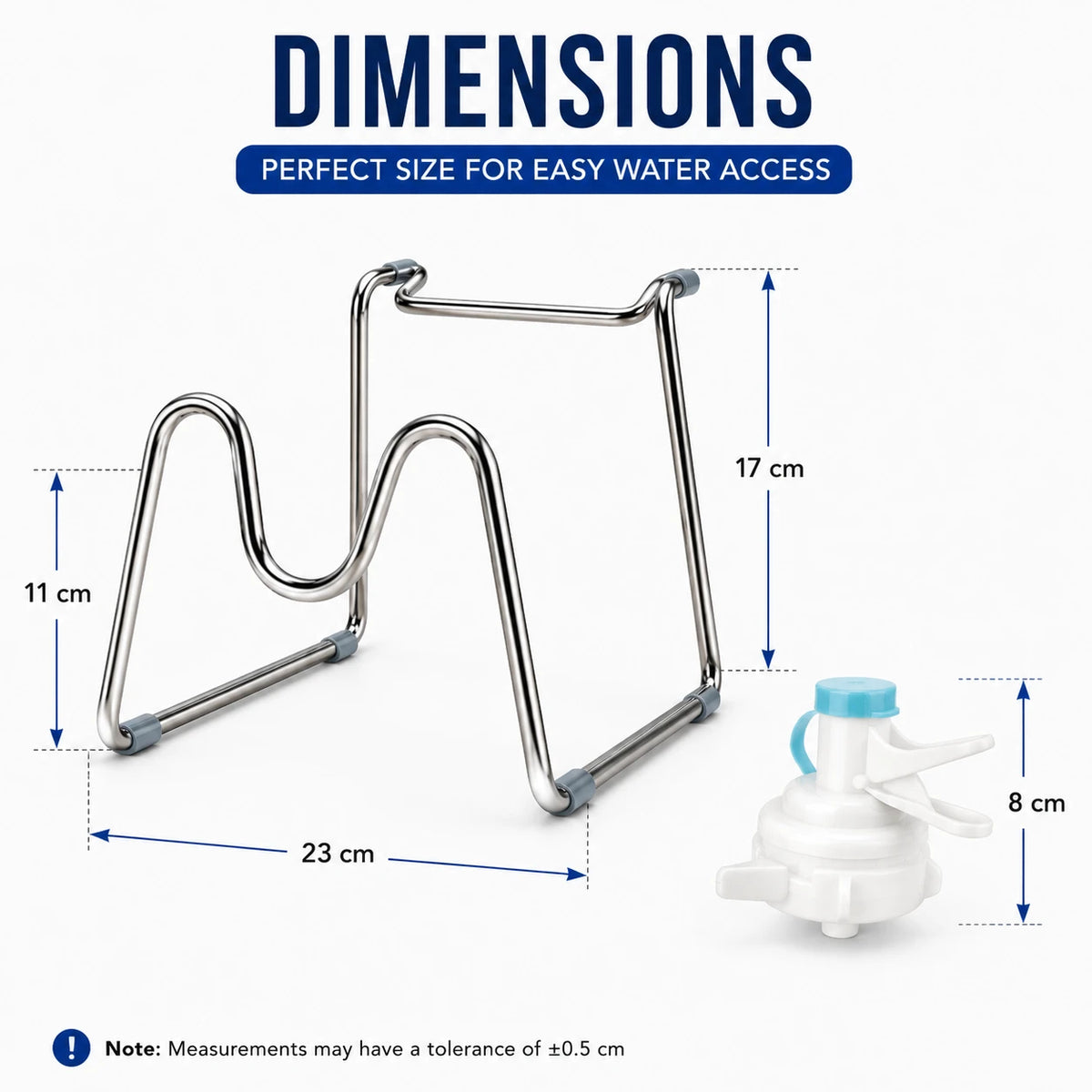Water Dispenser Stand With Faucet Stainless Steel Water Bottle Holder Countertop Water Dispenser Rack