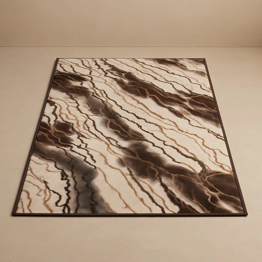 Modern Marble Pattern Carpet – 140×80 cm