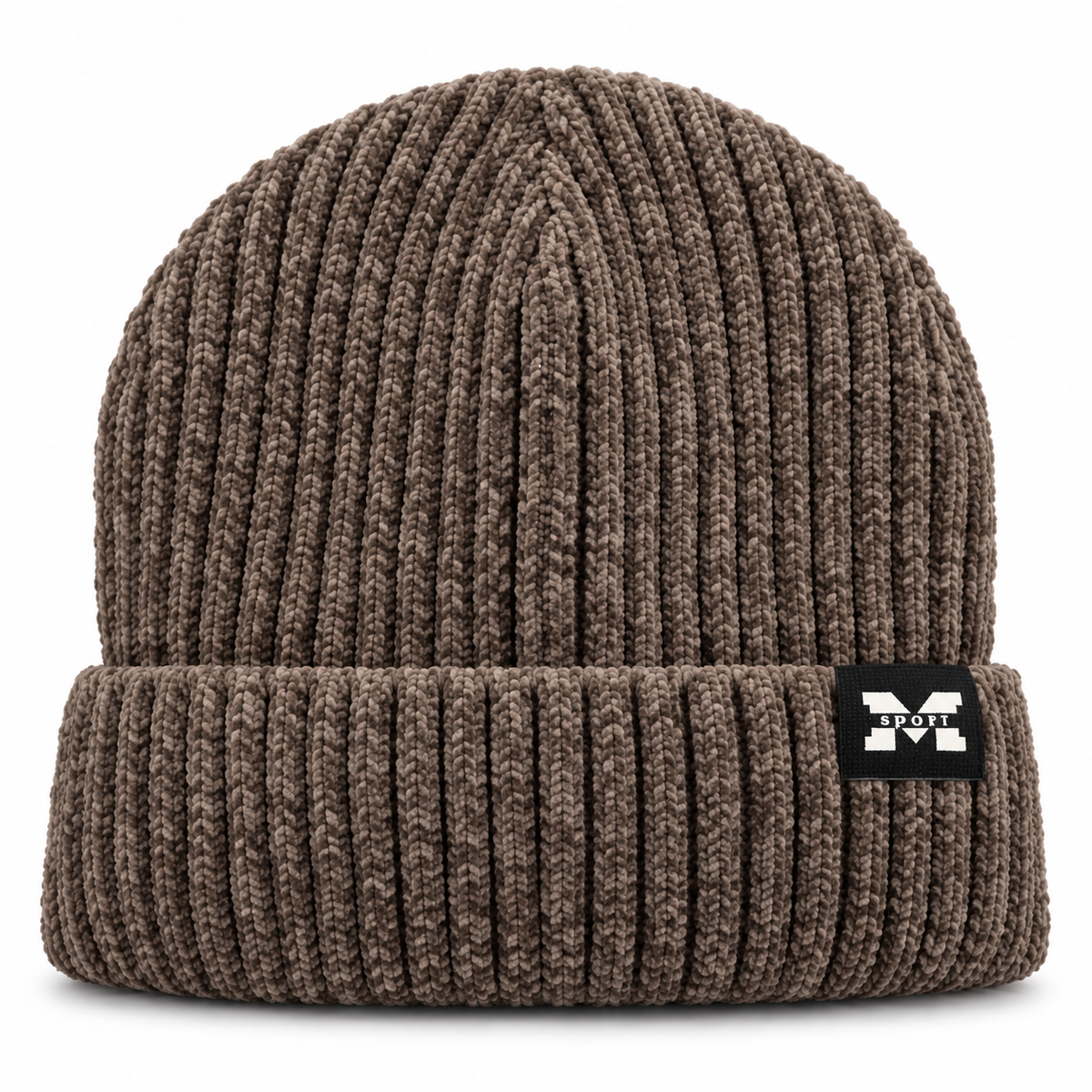 M Sport Ribbed Knitted Winter Beanie Hat