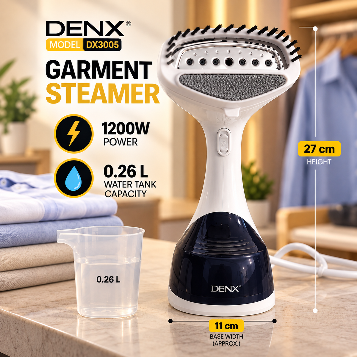 DENX Garment Steamer 1200W