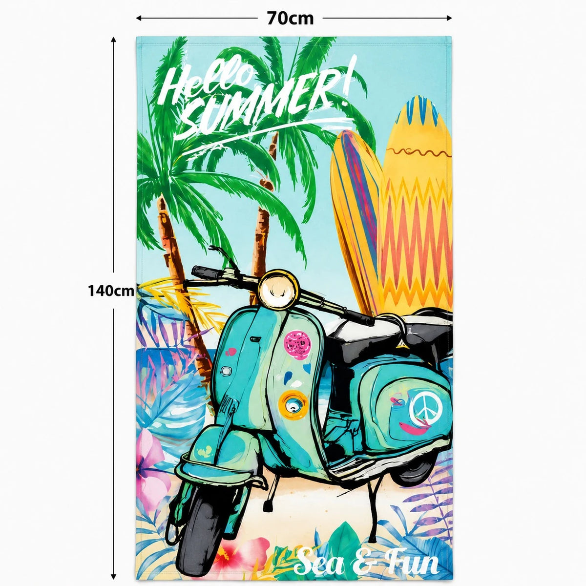 Beach Towels 140x70cm Premium Quick Dry Soft Absorbent Microfiber Travel Pool Swimming Summer Bath Gym Yoga Sand Free Printed Towels