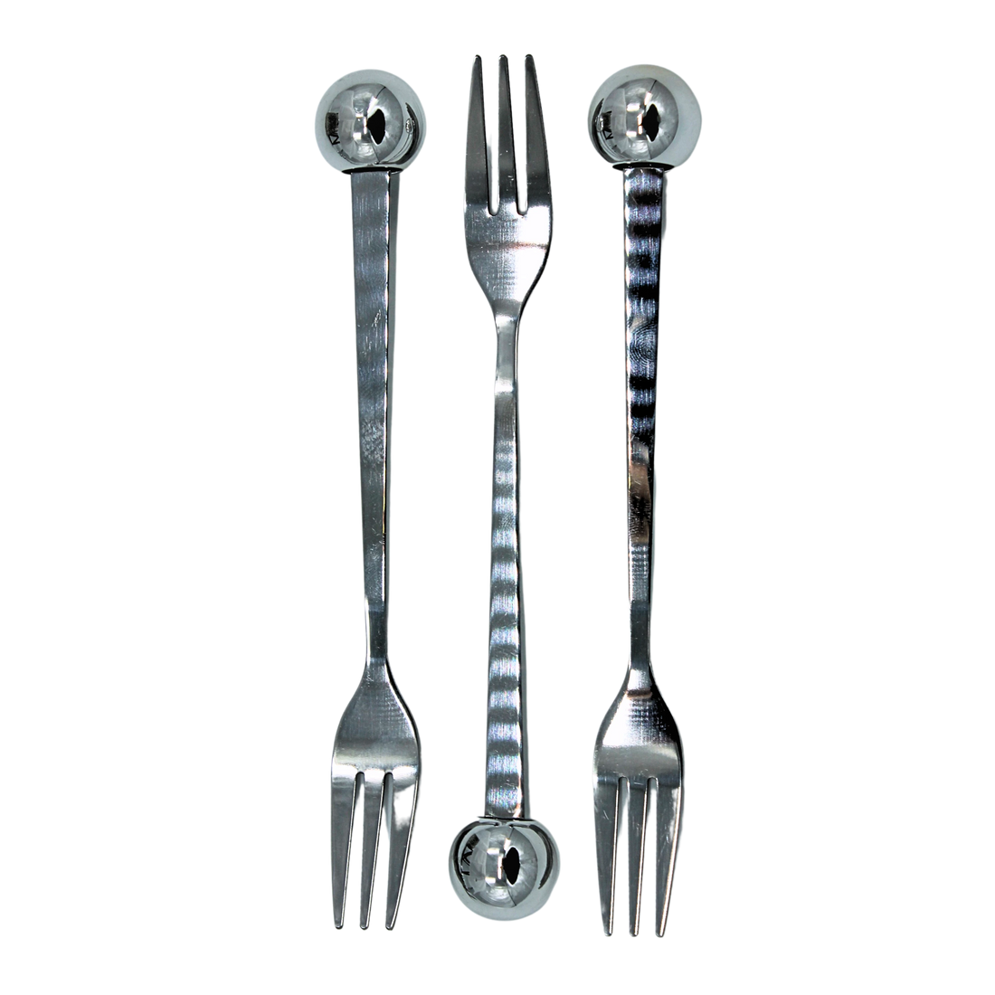 White Appetizer Fork Set
