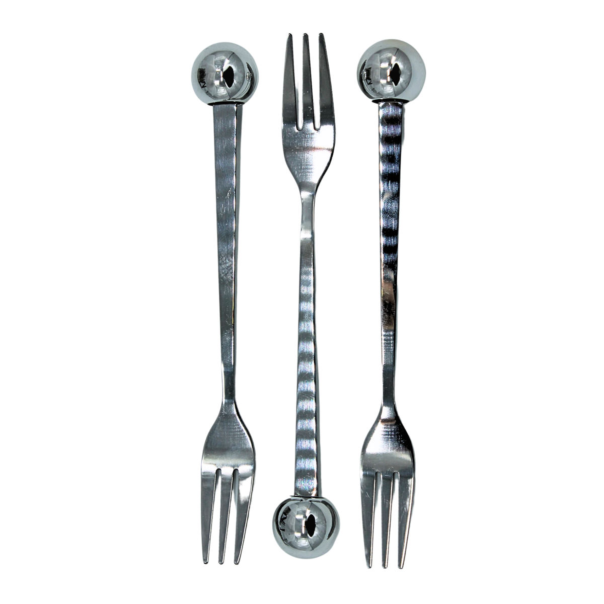 White Appetizer Fork Set
