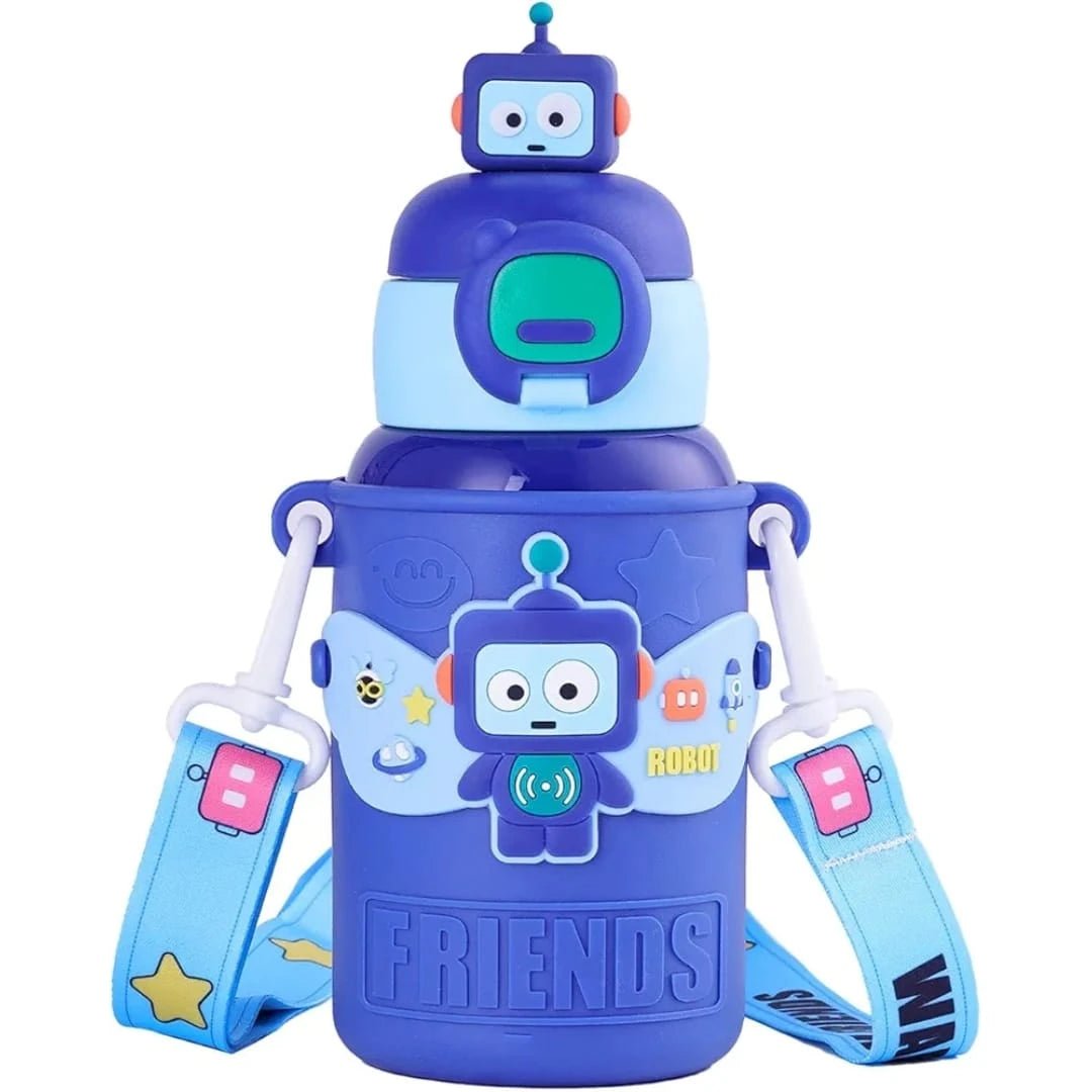 Kids Cartoon Straw Bottle - Image 2