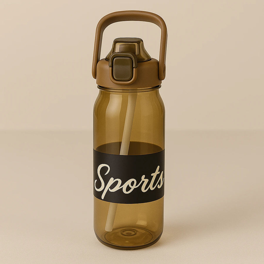 Large Capacity Straw Water Bottle 1600ML Leak-Proof Reusable Sports Bottle for Gym Office Travel & Daily Hydration