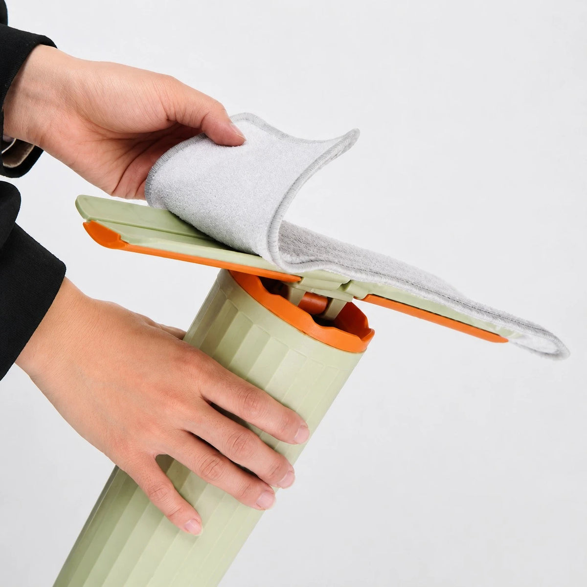 Flat Squeeze Spray Mop with Refillable Water Tank Microfiber Cleaning Pad 360° Rotating Head Floor Cleaning Mop