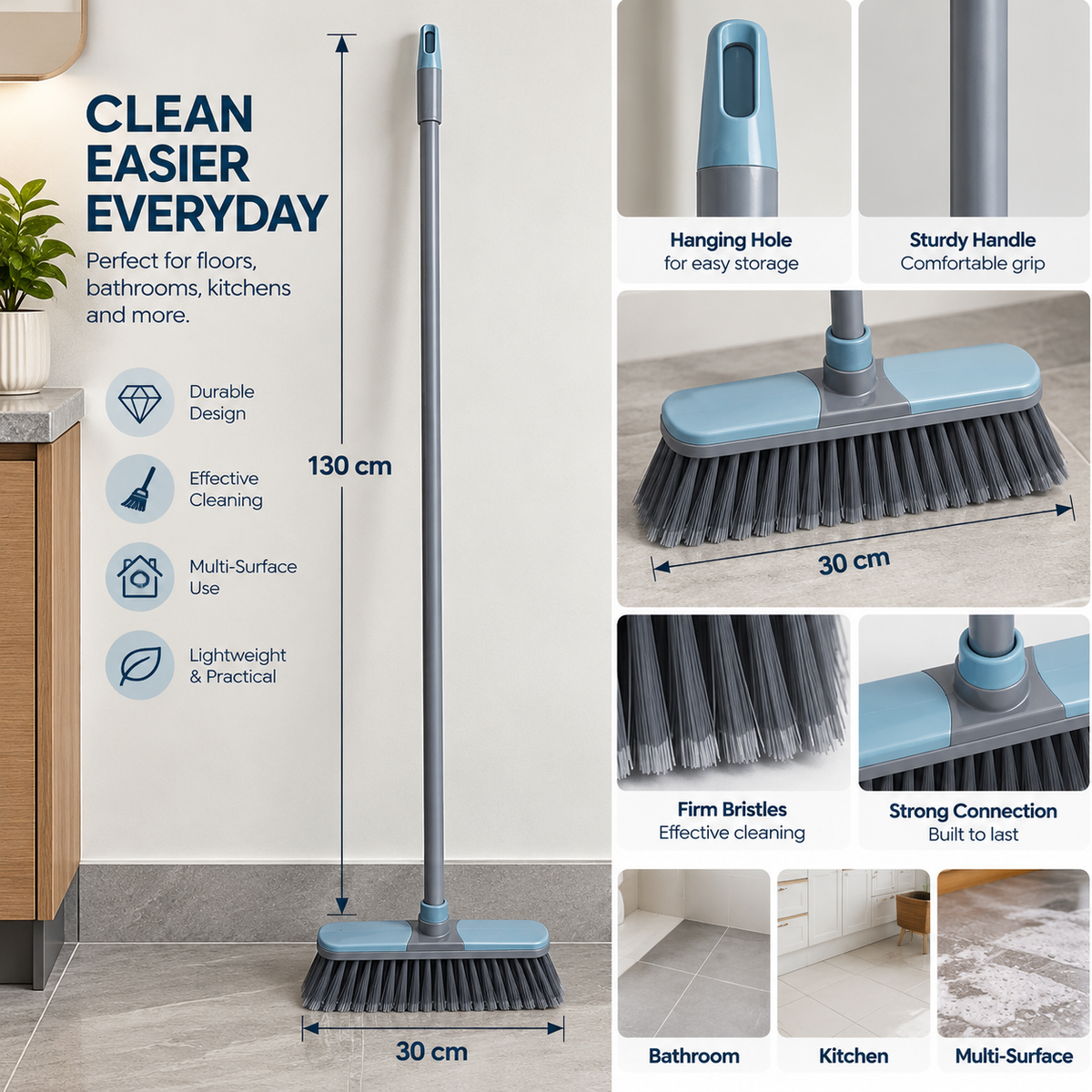 Long Handle Floor Cleaning Brush 130 cm