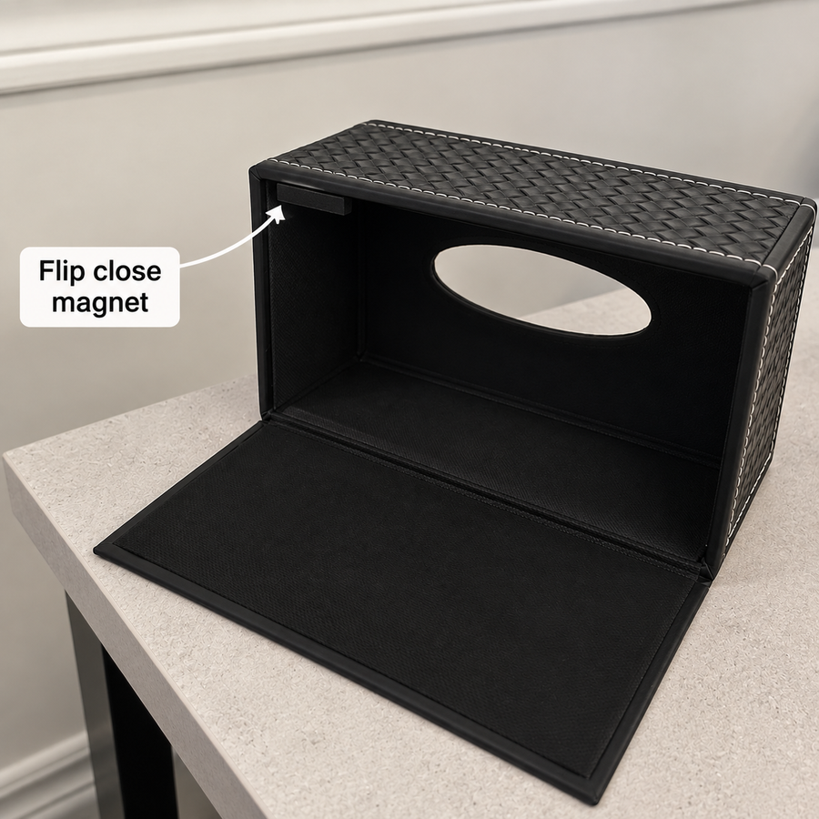 PU Leather Pattern Tissue Box