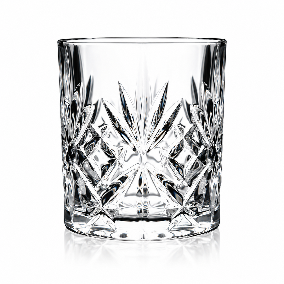 6 Piece Crystal Look Glass Tumbler Set 340 mL