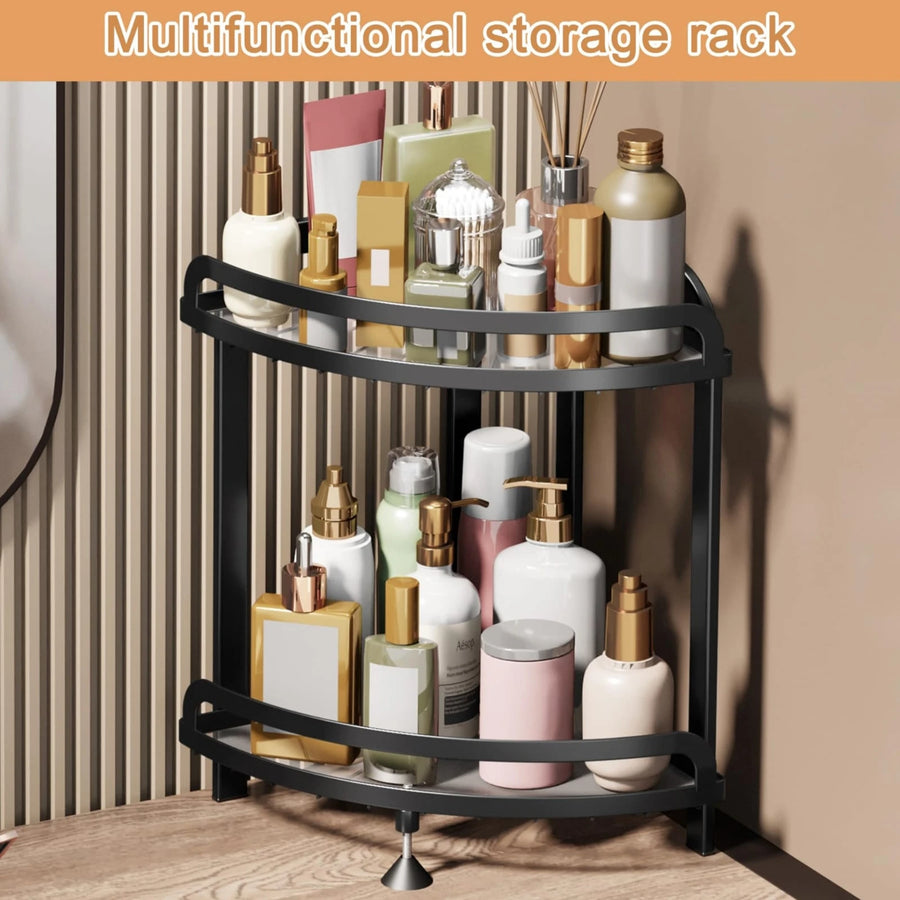 2 Tier Corner Bathroom Shelf