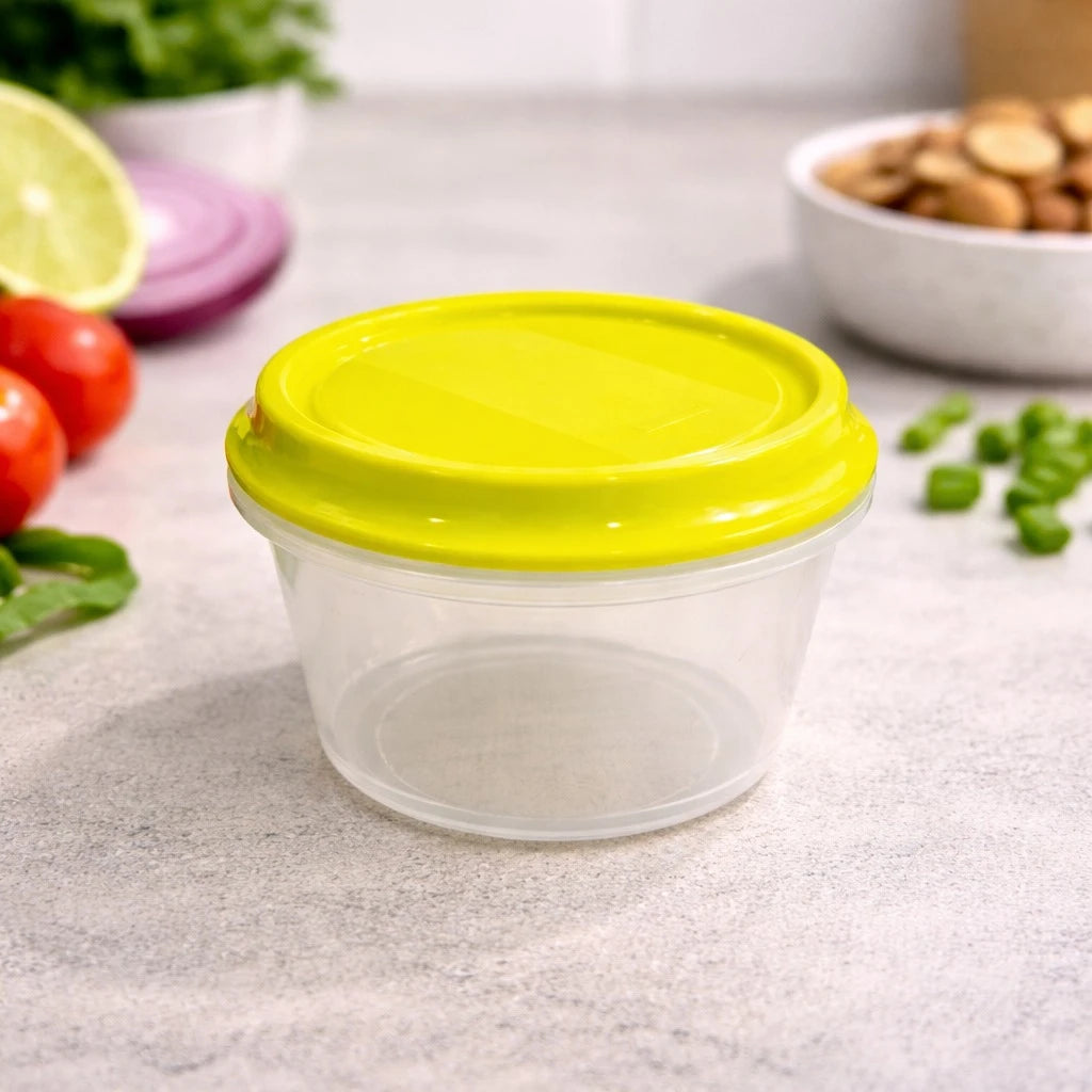 Small Round Food Storage Container 0.4 Liter Airtight Plastic Box Kitchen Snack Organizer Nut Storage Container - Image 6