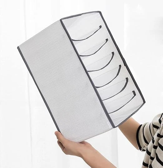 Foldable 7 Grid Storage Box Organizer