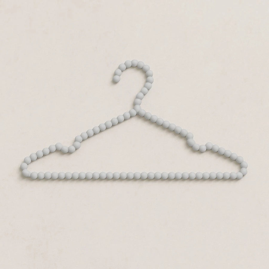 Gray Beaded Plastic Hanger – 40 cm (Set of 3)