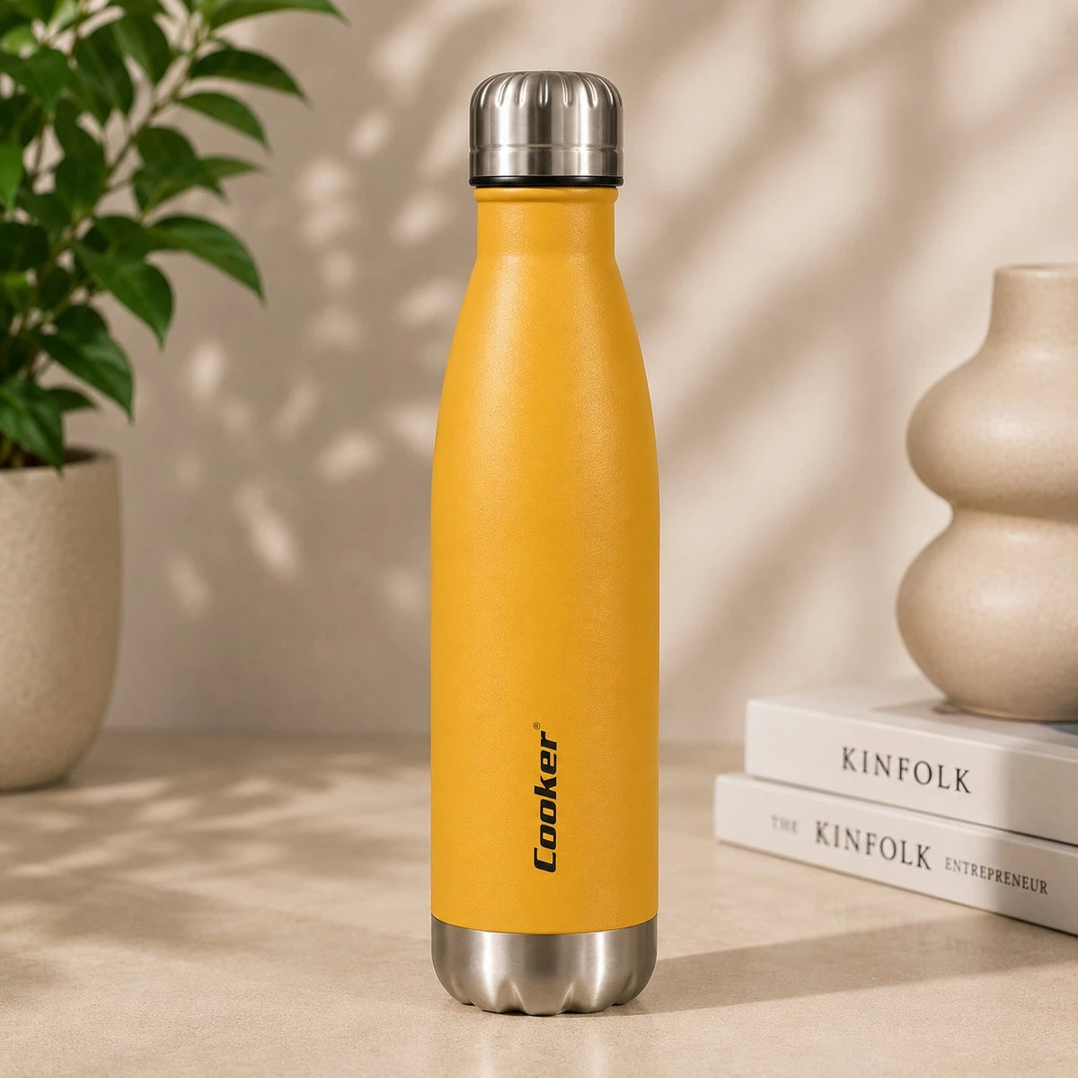 Cooker Thermos Vacuum Flask Stainless Steel Water Bottle Thermal Insulated Travel Bottle 500ml Reusable Coffee Tea Bottle