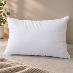 Supportive Sleeping Pillow Soft Polyester Filled Neck & Shoulder Comfort Bed Pillow