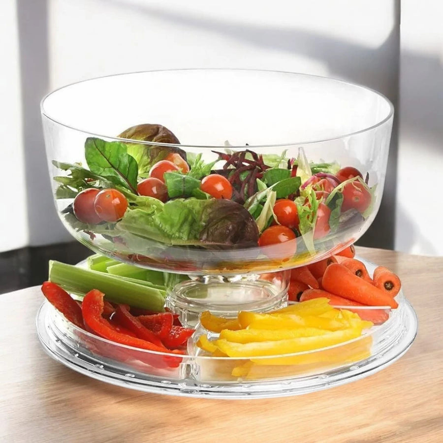 Acrylic Cake & salad Stand with Dome