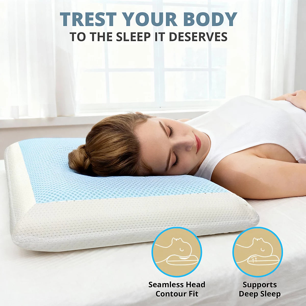 Cooling Gel Memory Foam Pillow