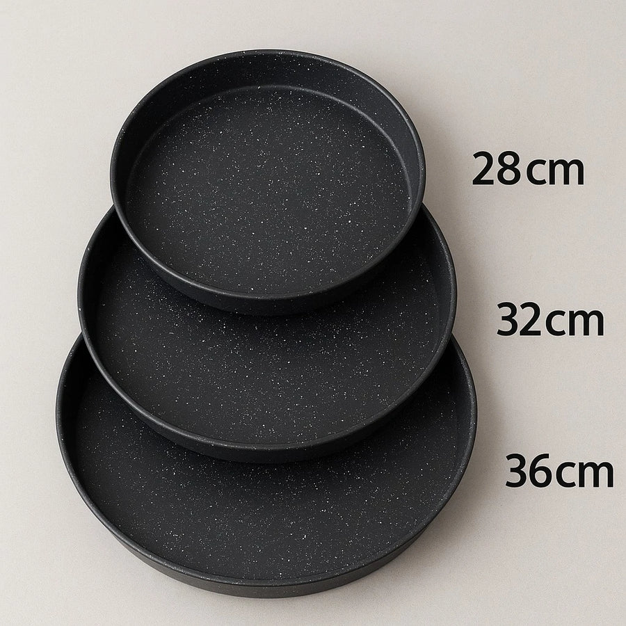 Non Stick Speckled Oven Tray Cookware Set Baking Roasting Cooking Kitchen Bakeware Food Prep Cookware Trays