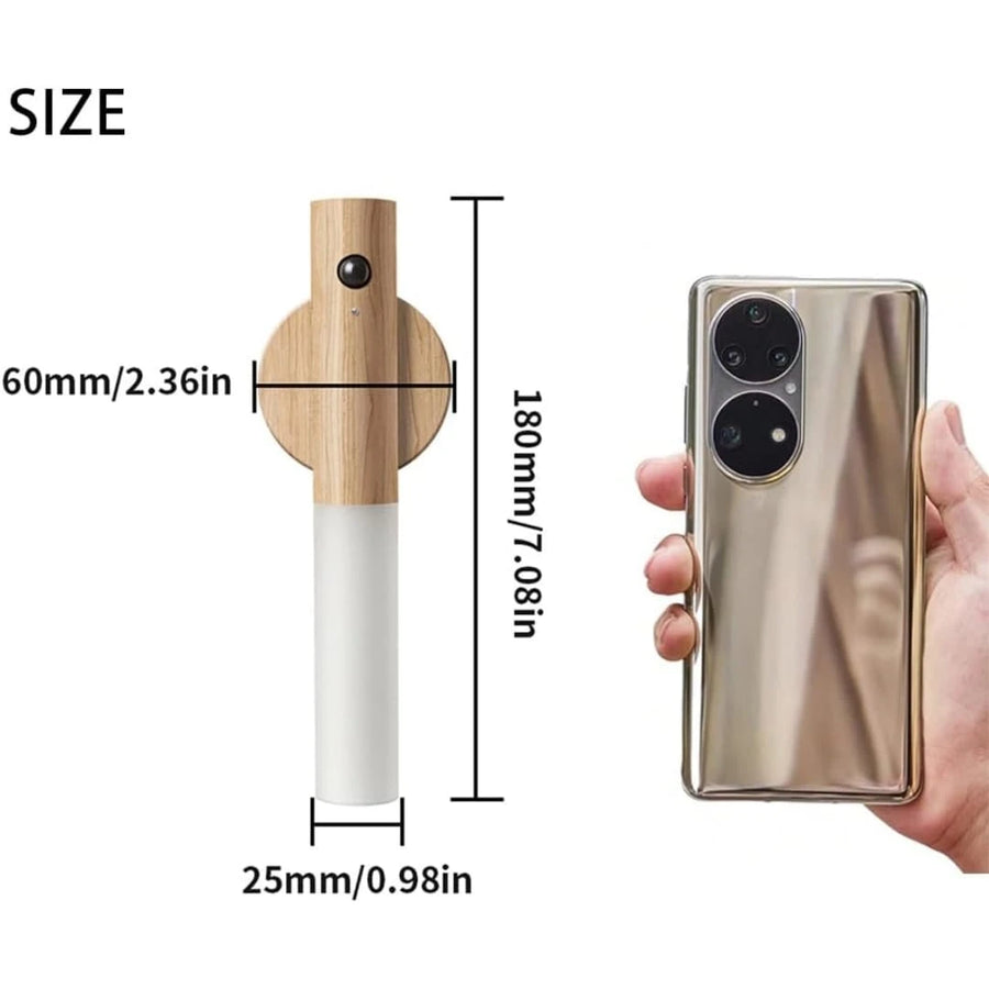 Magnetic Wooden LED Stick Light