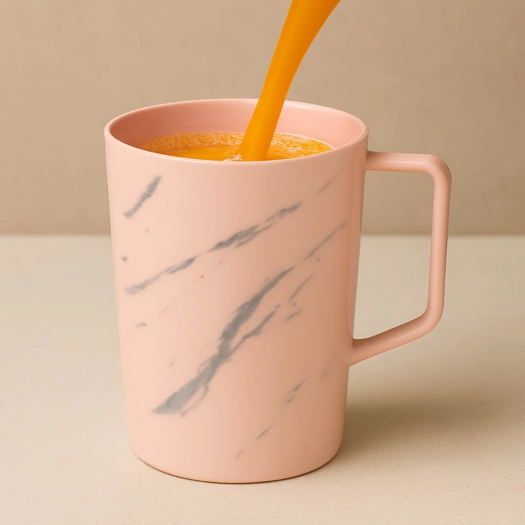 Non Breakable Marble Plastic Cup - Image 3