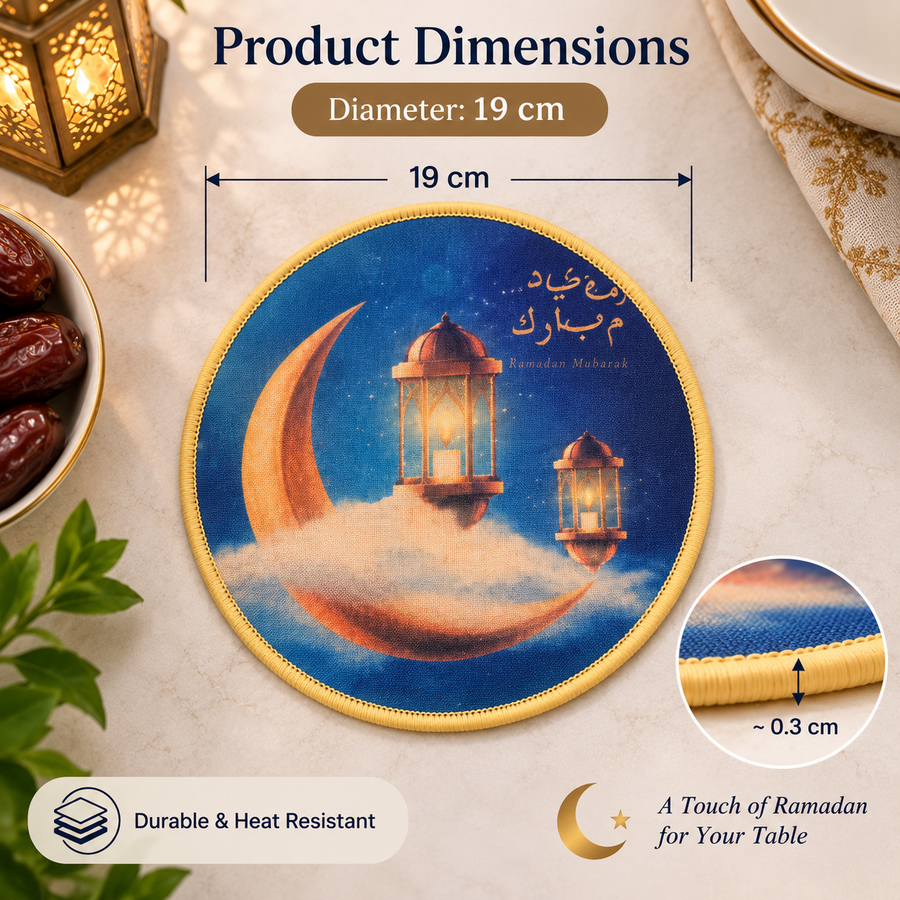 Ramadan Eid Round Heat Resistant Table Mat