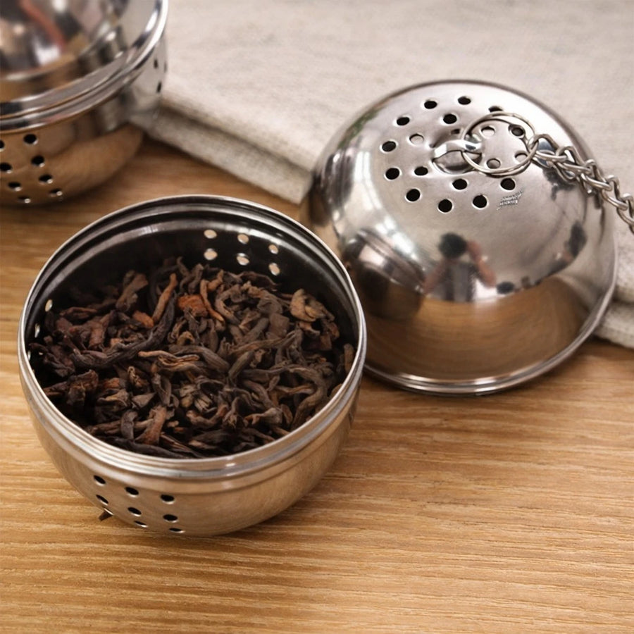 Stainless Steel Tea Infuser Ball Small Size Loose Tea Filter Spice Strainer Herb Infuser Coffee Filter Soup Seasoning Ball