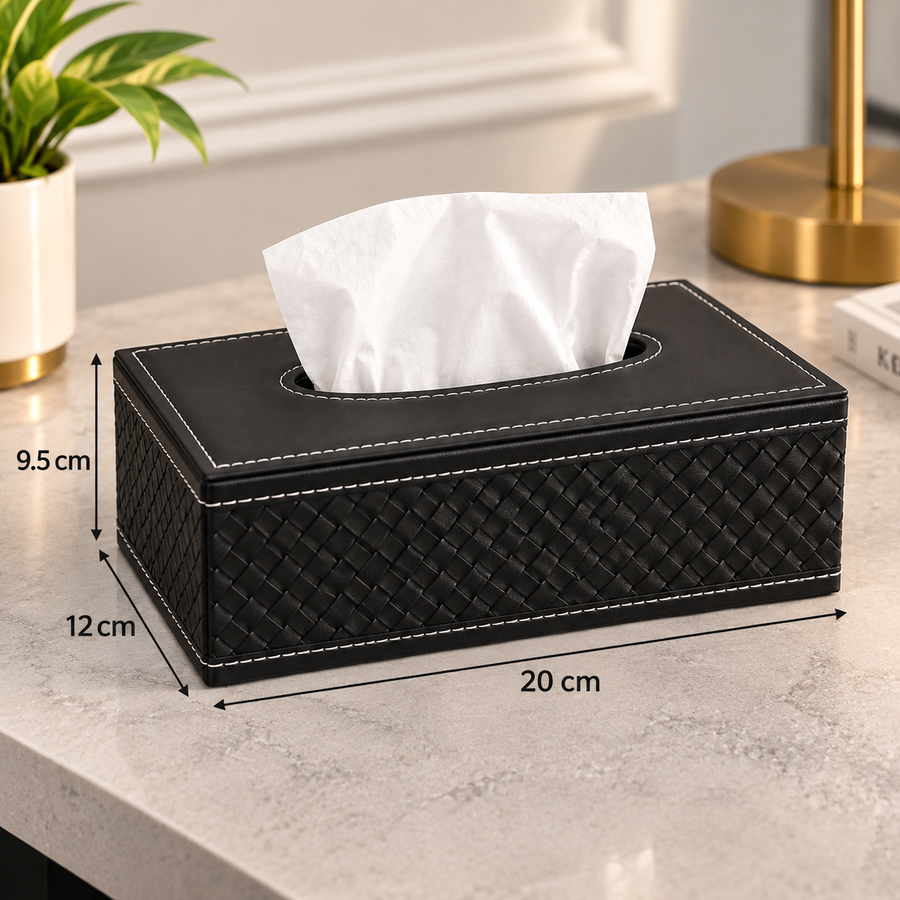 PU Leather Pattern Tissue Box