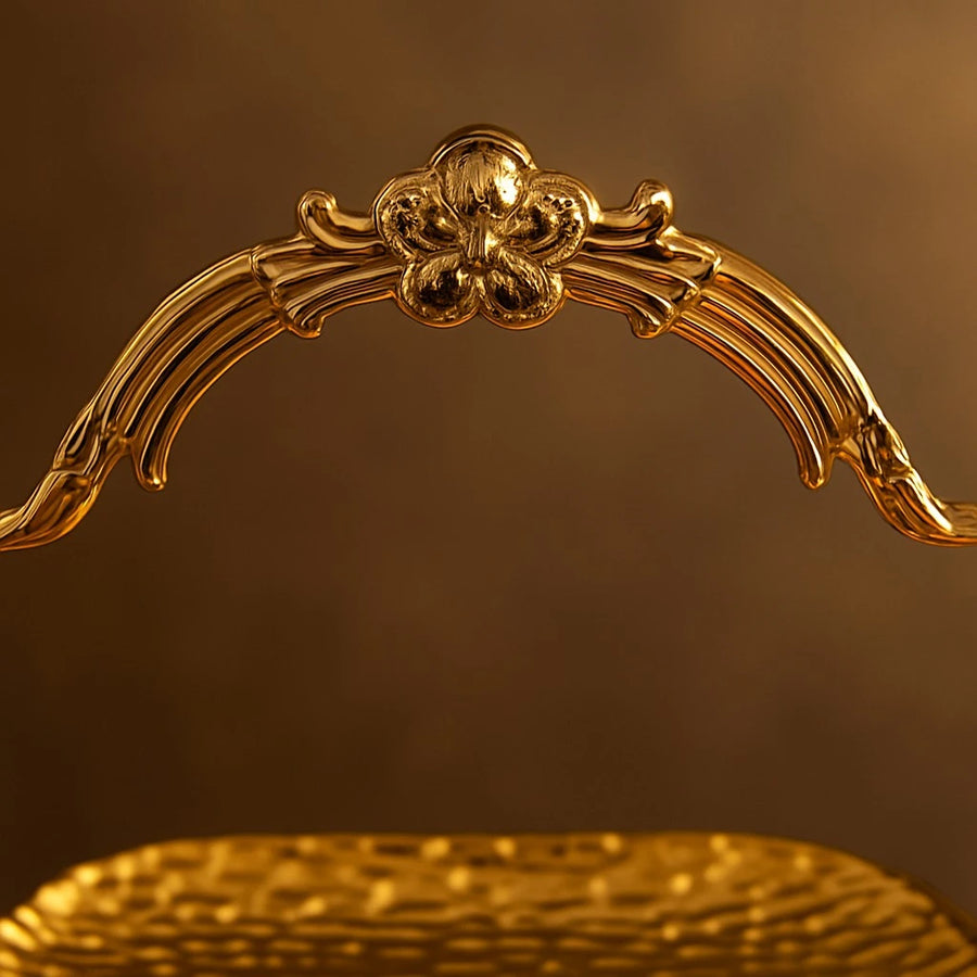 Luxury 2-Tier Gold-Plated Serving Stand