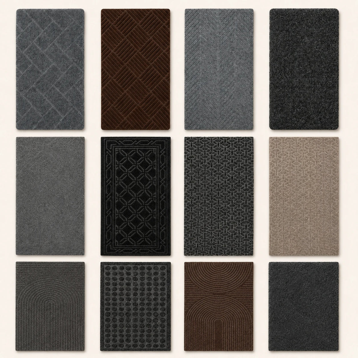 Dirt Trapping Door Mat Assorted Colors Non Slip Entrance Mat