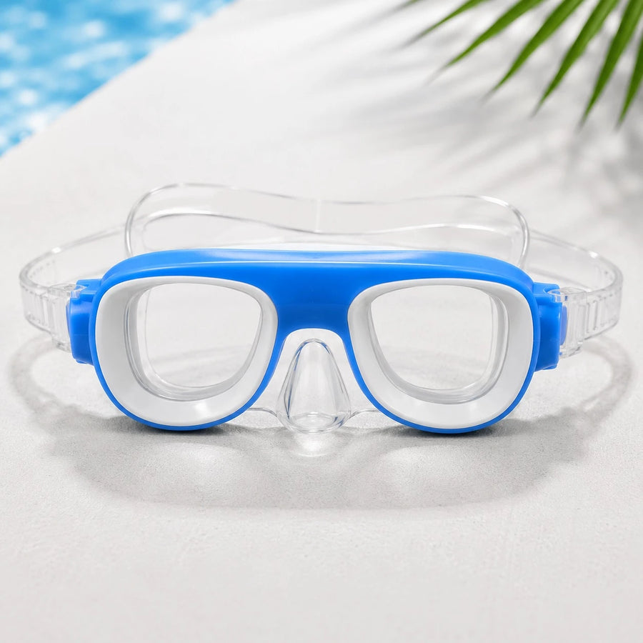 Kids Swimming Goggles Waterproof Swim Glasses Pool Beach Water Sports Eyewear Adjustable Transparent Strap