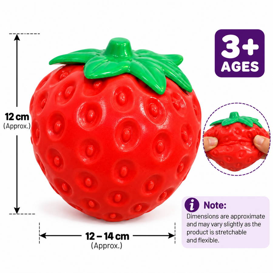 Large Strawberry Squishy Stress Relief Toy