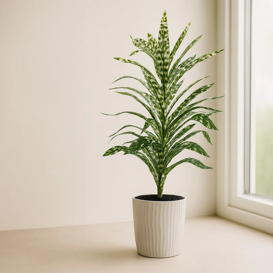 Artificial Plant in Ribbed Pot– 52 cm
