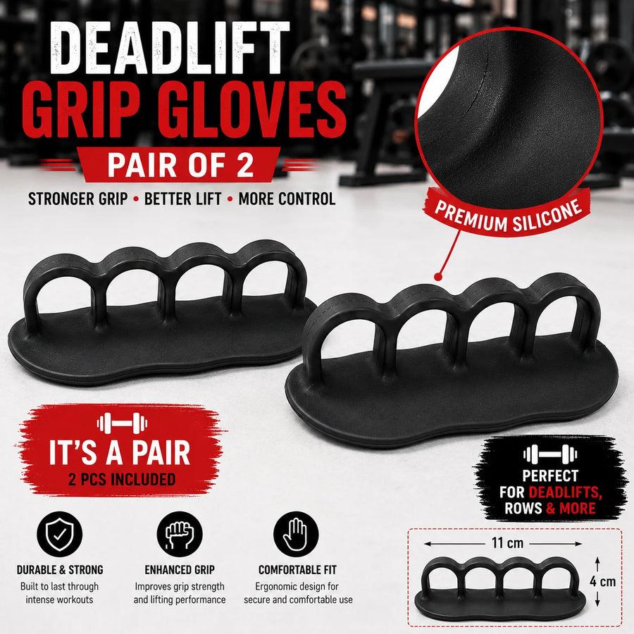 Grip Gloves Deadlift Silicone Weightlifting Grip Pads Sports Gym Training Fitness Accessories