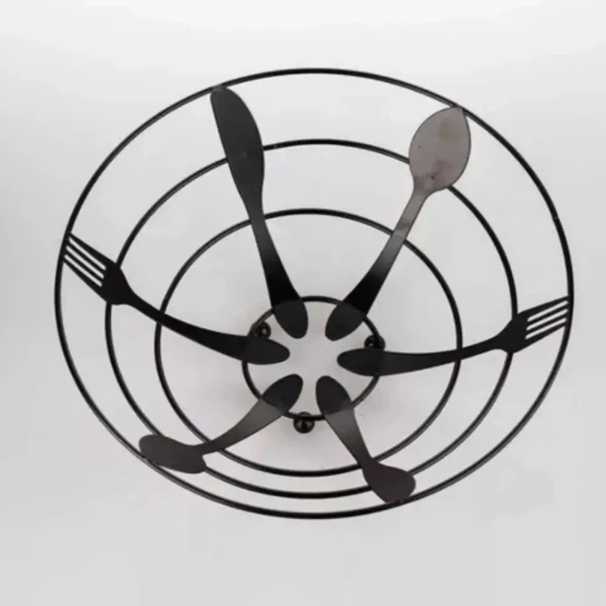 Decorative Black Metal Fruit Bowl
