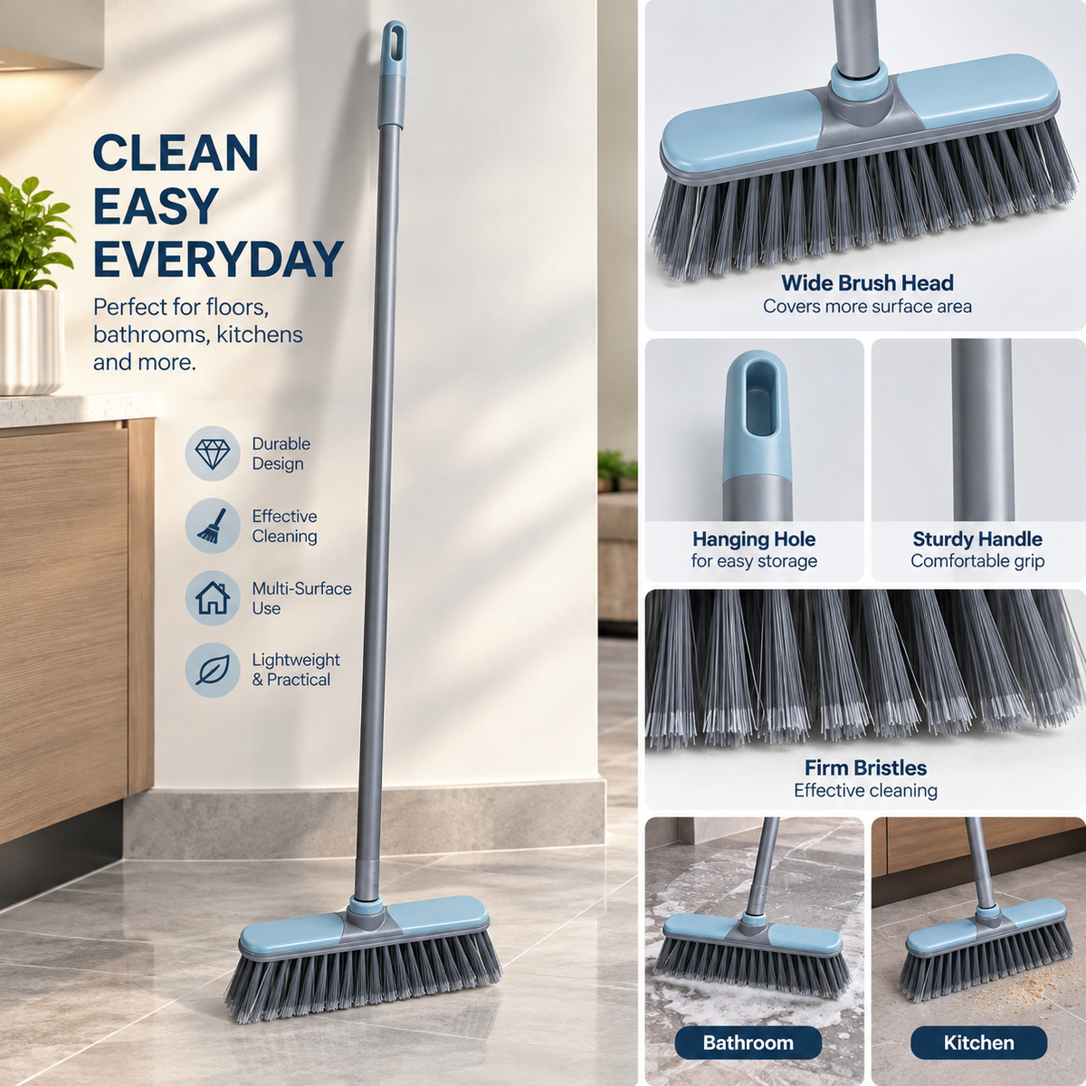 Long Handle Floor Cleaning Brush 130 cm