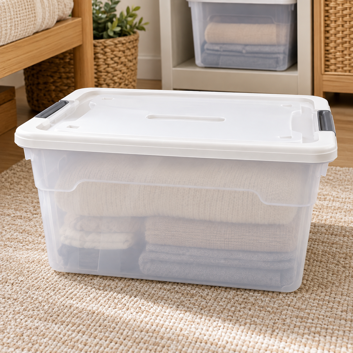 45L Large Storage Box with Lid
