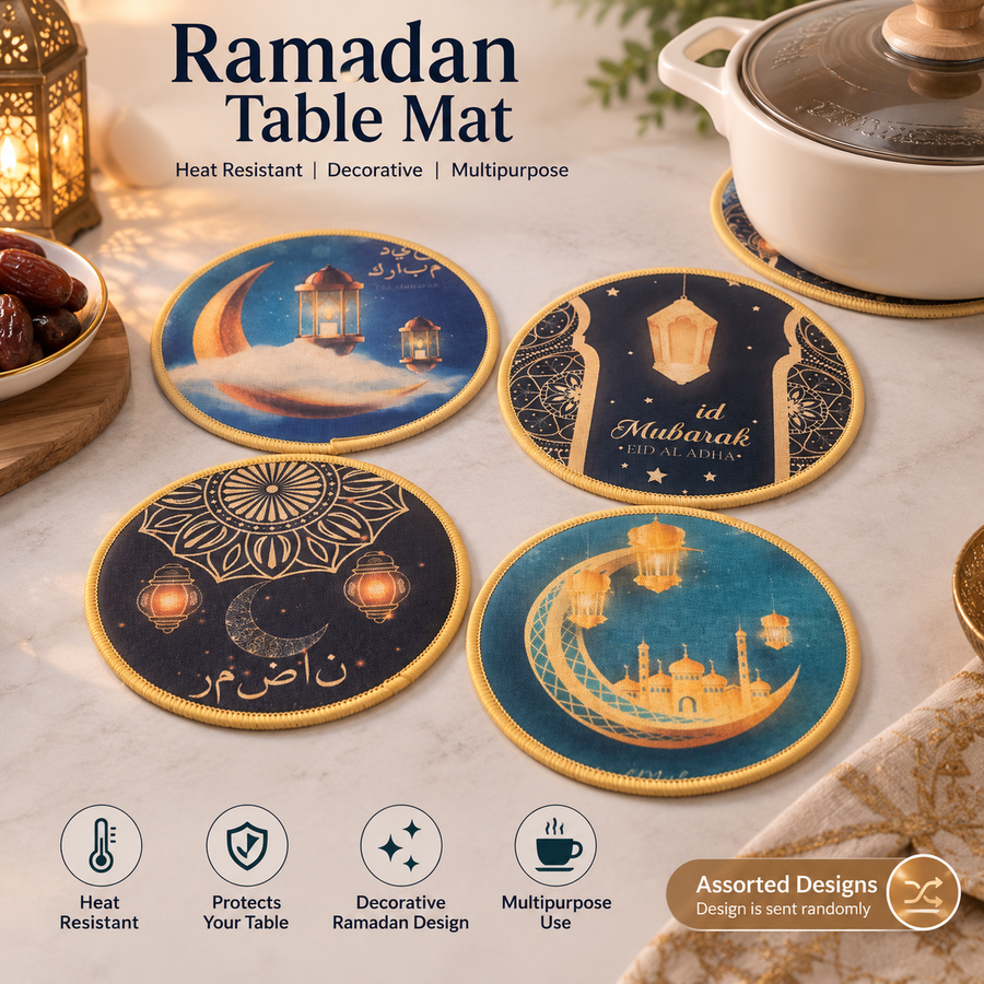 Ramadan Eid Round Heat Resistant Table Mat