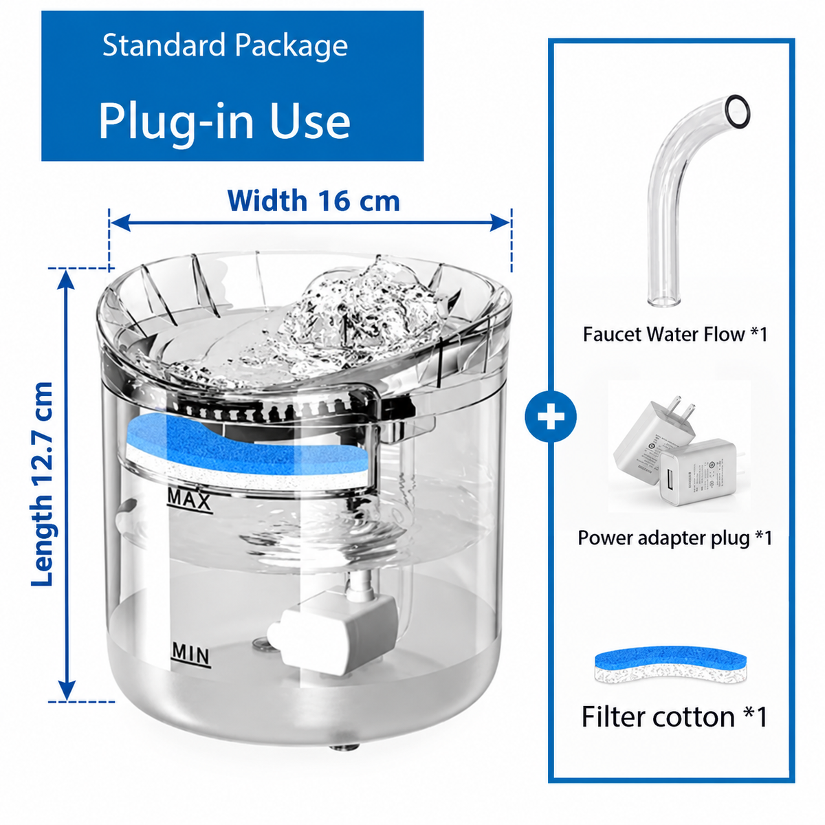Automatic Pet Water Fountain 2.5 L