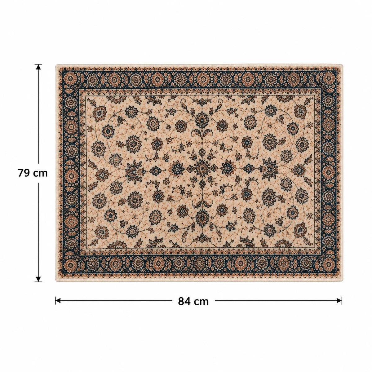 Soft Velvet Printed Floor Mat 48 × 80 cm Decorative Non Slip Indoor Rug