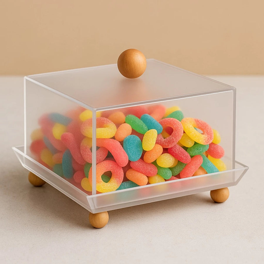 Frosted Acrylic Serving, Display & Storage Tray – 18.5 × 11 cm