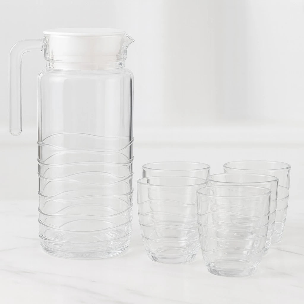 Glass Drinking Set – 7 PCS - Image 6