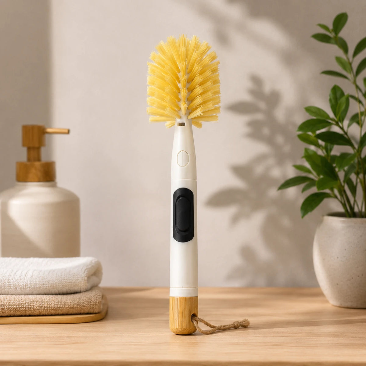 Dish Washing Brush Soap Dispensing Cleaning Brush Kitchen Scrubber Brush