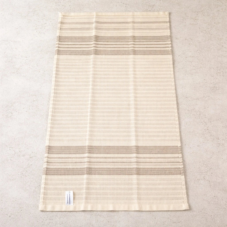 Kitchen Towel Almaamoun Egyptian Cotton Off White Absorbent Dish Drying Cloth Different Designs Patterns Single Piece 80 x 45 cm
