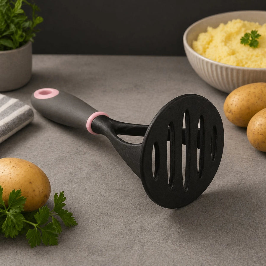 Potato Masher Kitchen Tool Non Stick Mashing Press Ergonomic Handle