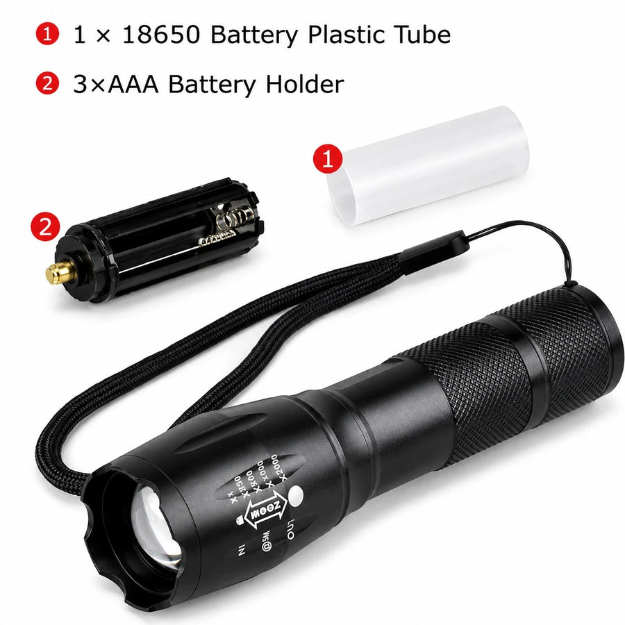 UV Flashlight 3W 395nm Tactical Zoom Torch LED Black Light Waterproof Adjustable Focus Handheld Inspection Flashlight