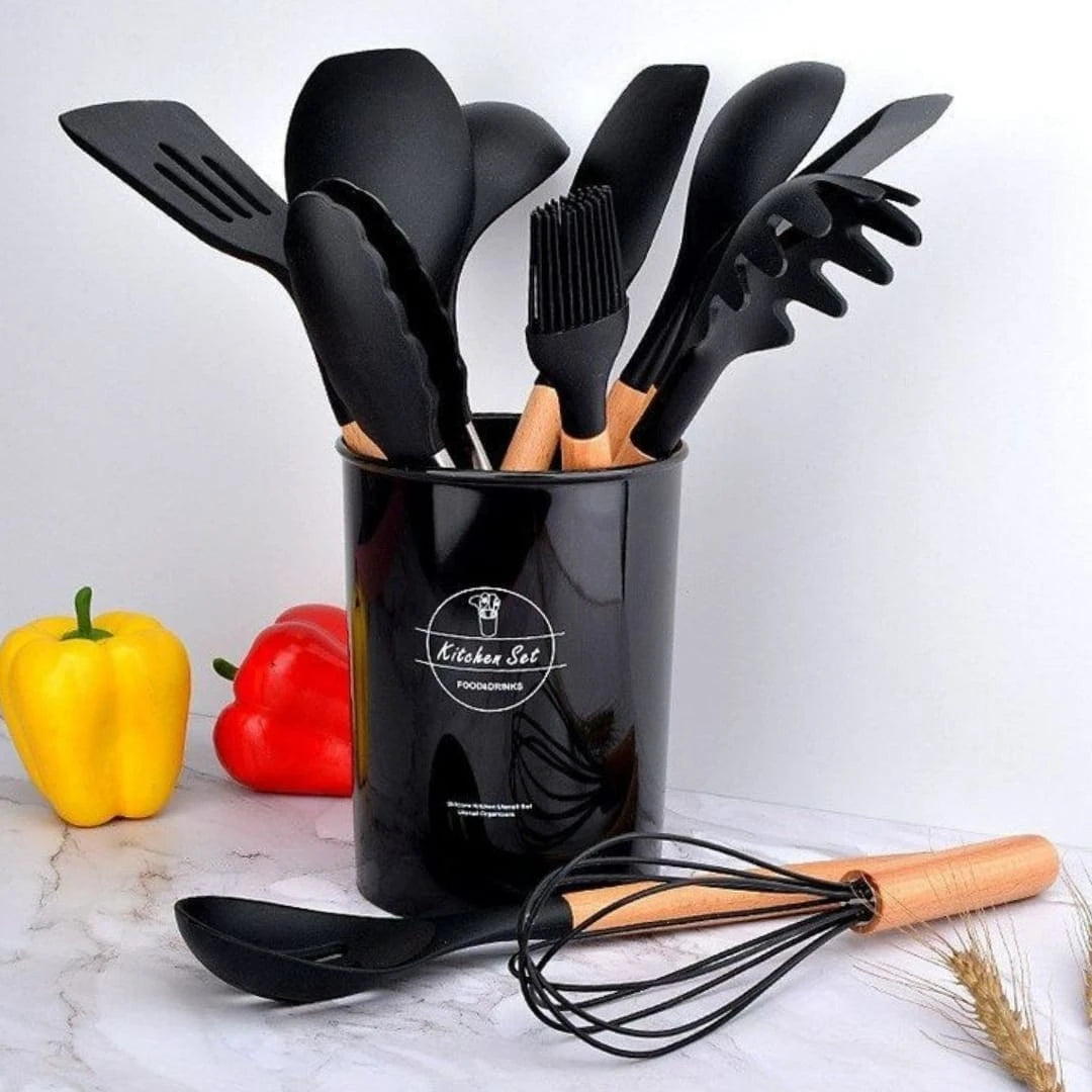 12 Piece Silicone Kitchen Utensil Set
