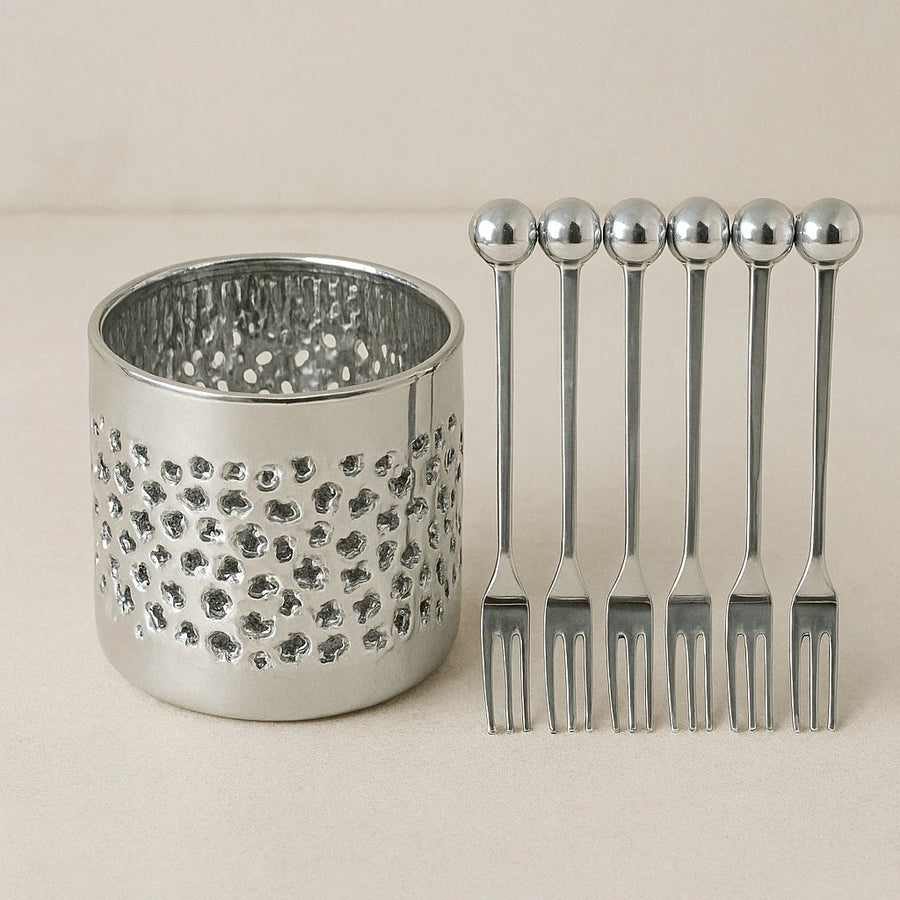 Silver Appetizer Fork Set