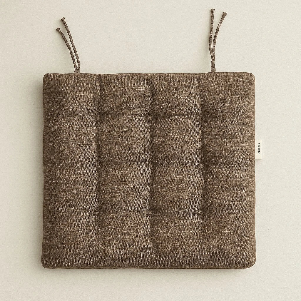 Premium Tufted Tweed Chair Cushion 40x40 cm Thick Padded Seat Cushion for Dining Kitchen and Home Chairs - Image 3